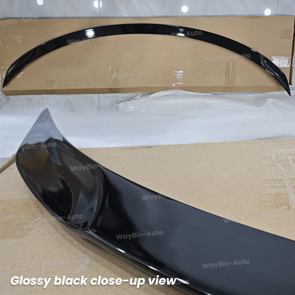 P version Tesla Rear Spoiler For Tesla Model 3 Highland 2024 ABS Rear Trunk Wing Black Carbon Model 3 + Auto Accessories
