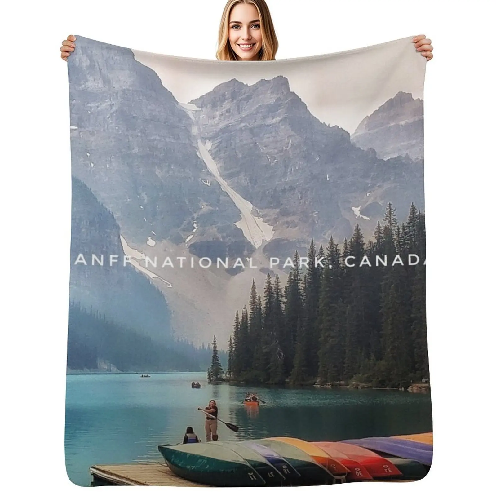

National Parks Canada Throw Blanket Baby christmas gifts Moving Sofa Blanket