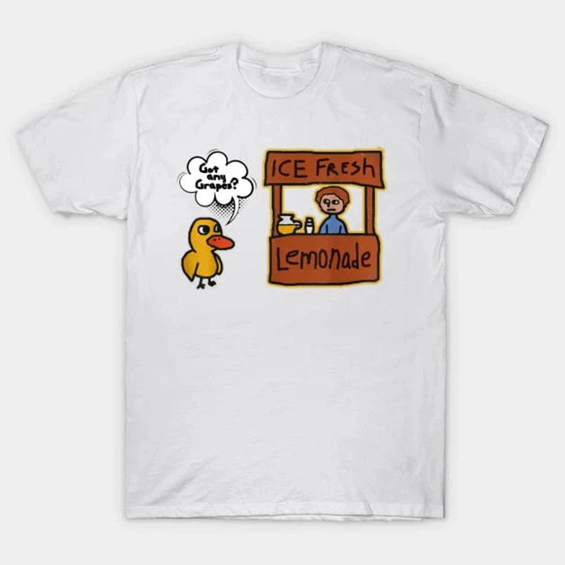 

Camiseta de algodón para hombre y mujer,camisa con personalidad divertida,ropa holgada de verano,limonada fresca de hielo