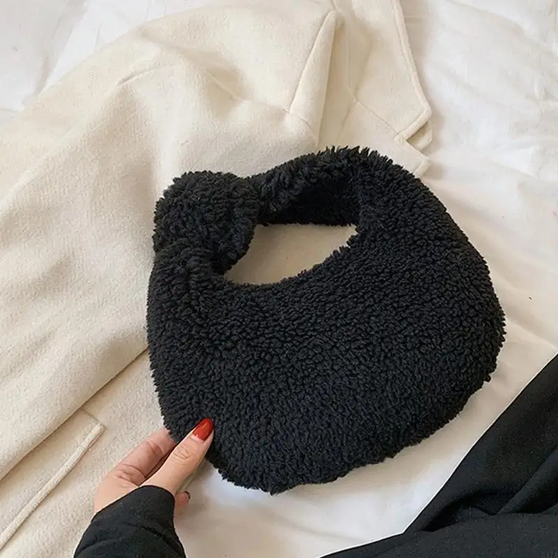 

Women Winter Plush Shoulder Bags Fashion Winter All Match Handbags 547A