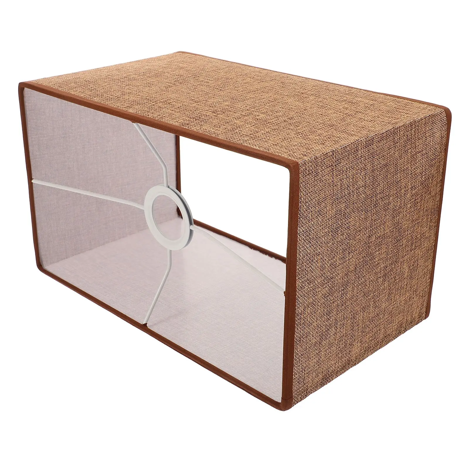

Linen Fabric Lampshade Cloth Light Cover Desktop Lamp Cover Protector for Lamp Bedroom Study Library Practical