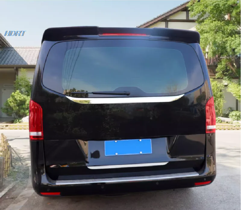 ABS Chrome 1pc Rear Trunk Door Lid Cover Trims For Mercedes-Benz Vito V260 V250 2016 2017 2018 2019 2020 2021 2022