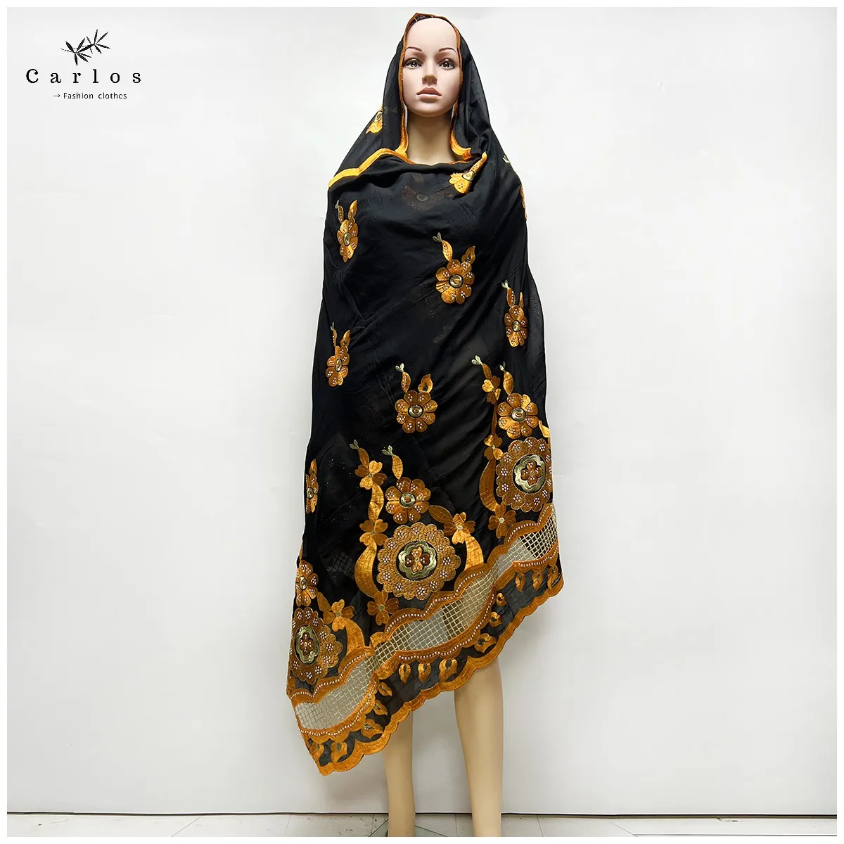 2024 High Quality Hot Sales African Muslim  Scarf 100% Cotton Scarf African Women Hijab Scarf Dubai Scarf on Wholesale price