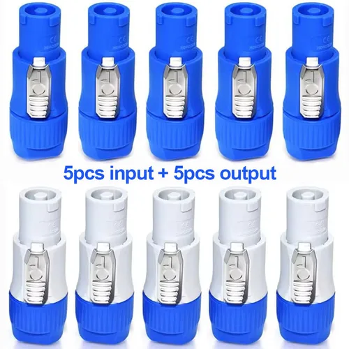 Imagen 1 del producto 10 Uds. Conector XLR Powercon de 3 pines 20A 250V toma de corriente adaptador de enchufe macho luz de escenario pantalla LED NAC3FCA NAC3MPA NAC3FCB