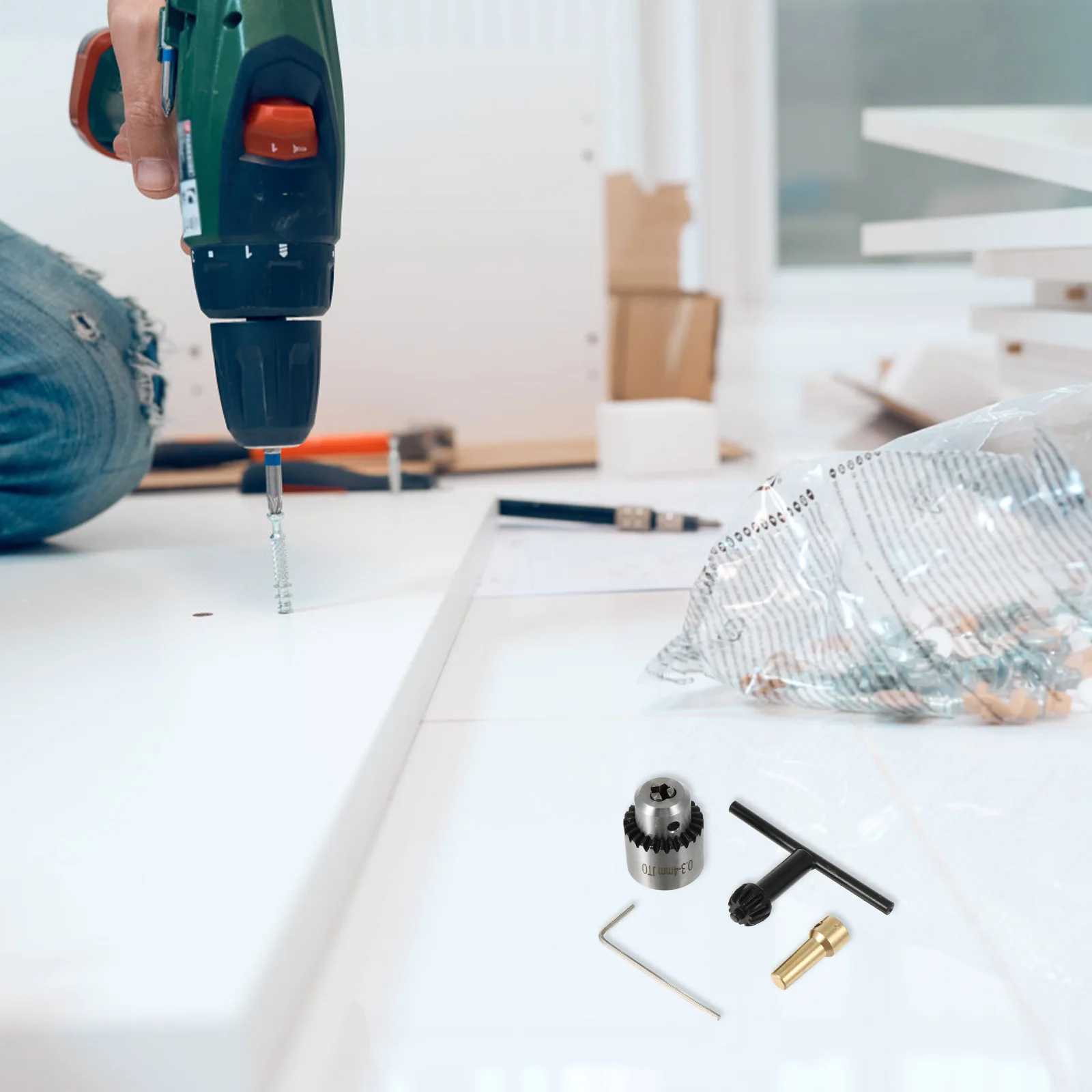 

1 комплект, аксессуары для электрической дрели, зажим для патрона 03-4 мм, адаптер для сверлильного патрона из углеродистой стали для ударной отвертки, токарного станка, фрезерования