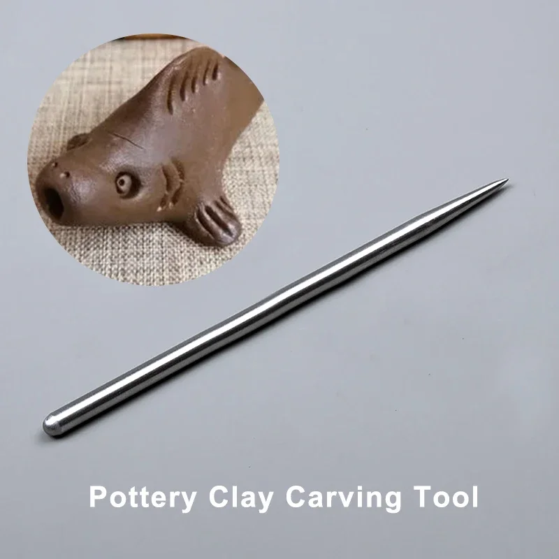 Pottery Modeling Sticks Acupressure Texture Creasing Indentation Pottery Clay Tool Carving Sculpture Clay Stainless Steel Tools