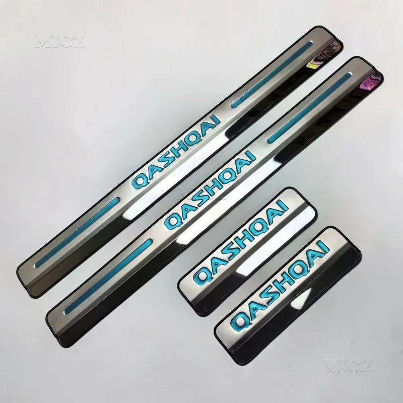 

Car For Nissan Qashqai J10 J11 2007 - 2013 2014 - 2019 Door Sill Scuff Plate Stainless Steel Door Sills Pedal