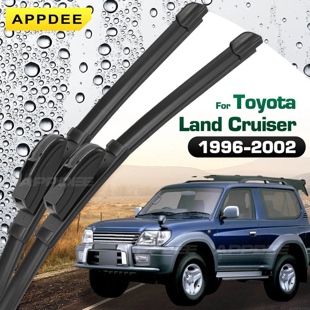 

APPDEE для Toyota Land Cruiser 1996-2002, силиконовые и резиновые щетки стеклоочистителя, щетки для лобового стекла, оконные щетки
