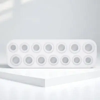 Epoxy Resin Ring Making Silicone Mold DIY Jewelry Craft Tool Soft Wear Resistant Multiple Size Holes Casting Mold Jewelry Making
