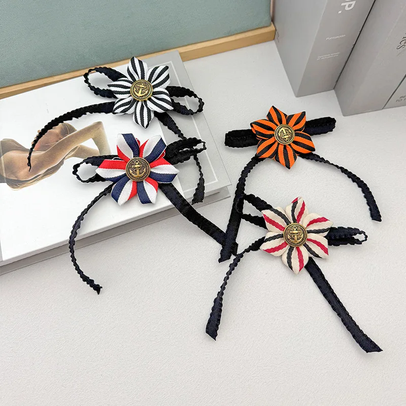 Bow tie ribbon flower brooch, fashionable tie accessory chest flower, clothing backpack decoration