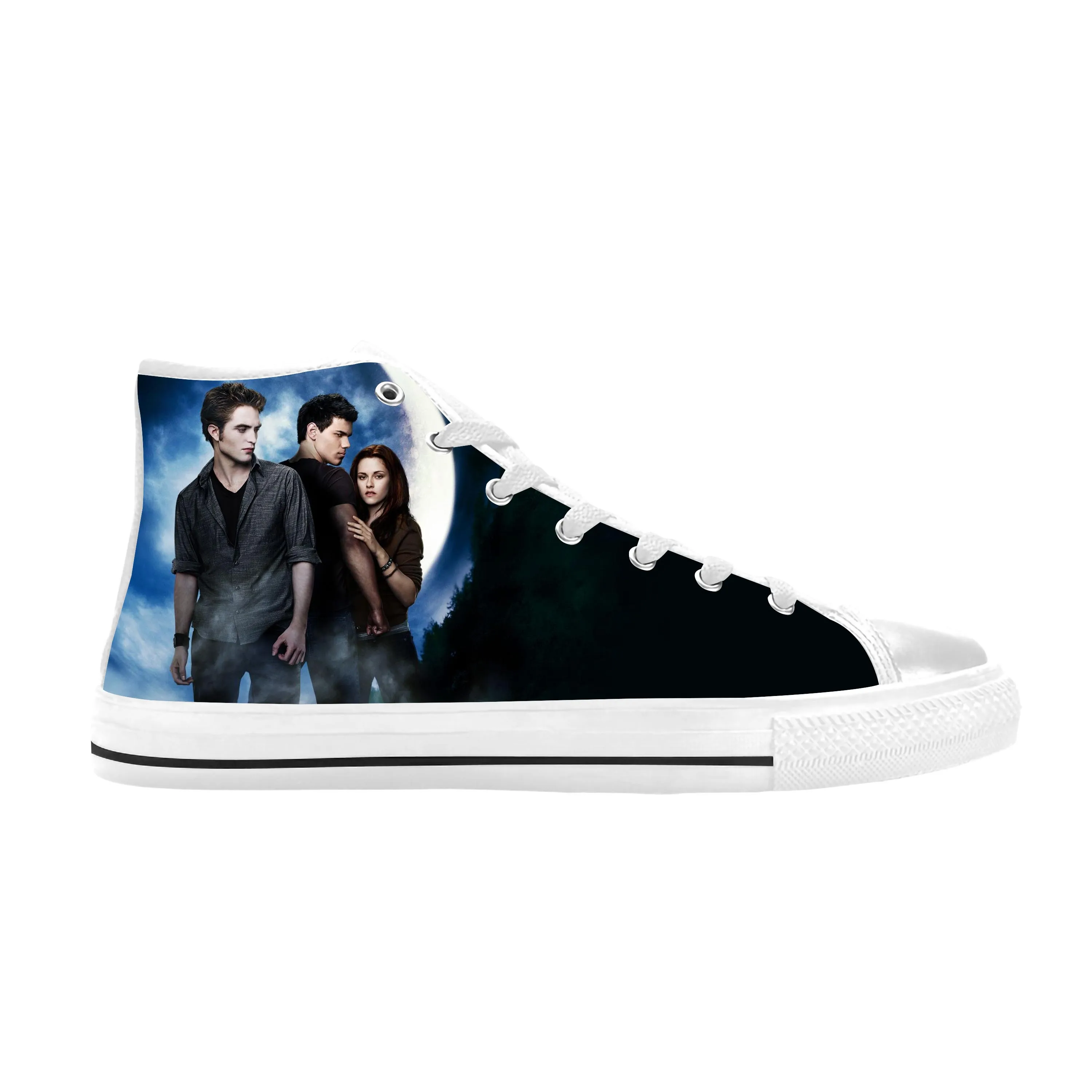 Movie The Twilight Saga Vampire Bella Edward Cool Casual Cloth Shoes High Top Comfortable Breathable 3D Print Men Women Sneakers