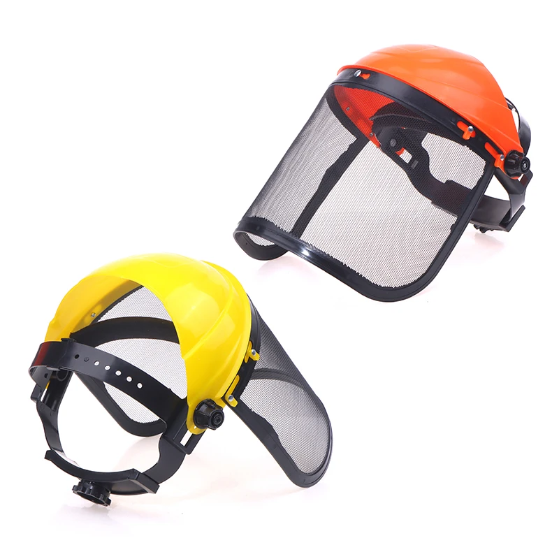 Rofesmail.com-Casque de sécurité pour tondeuse Garden Enge, chapeau avec visière intégrale en maille pour l'exploitation forestière, la débroussailleuse, la protection forestière, 1PC