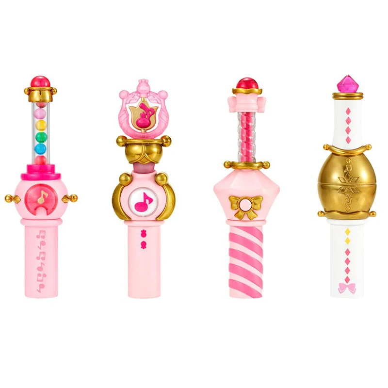 Bandai 4 Uds Gashapon DOREMI Anime juguetes para niños figuras de acción regalos adornos de modelos coleccionables