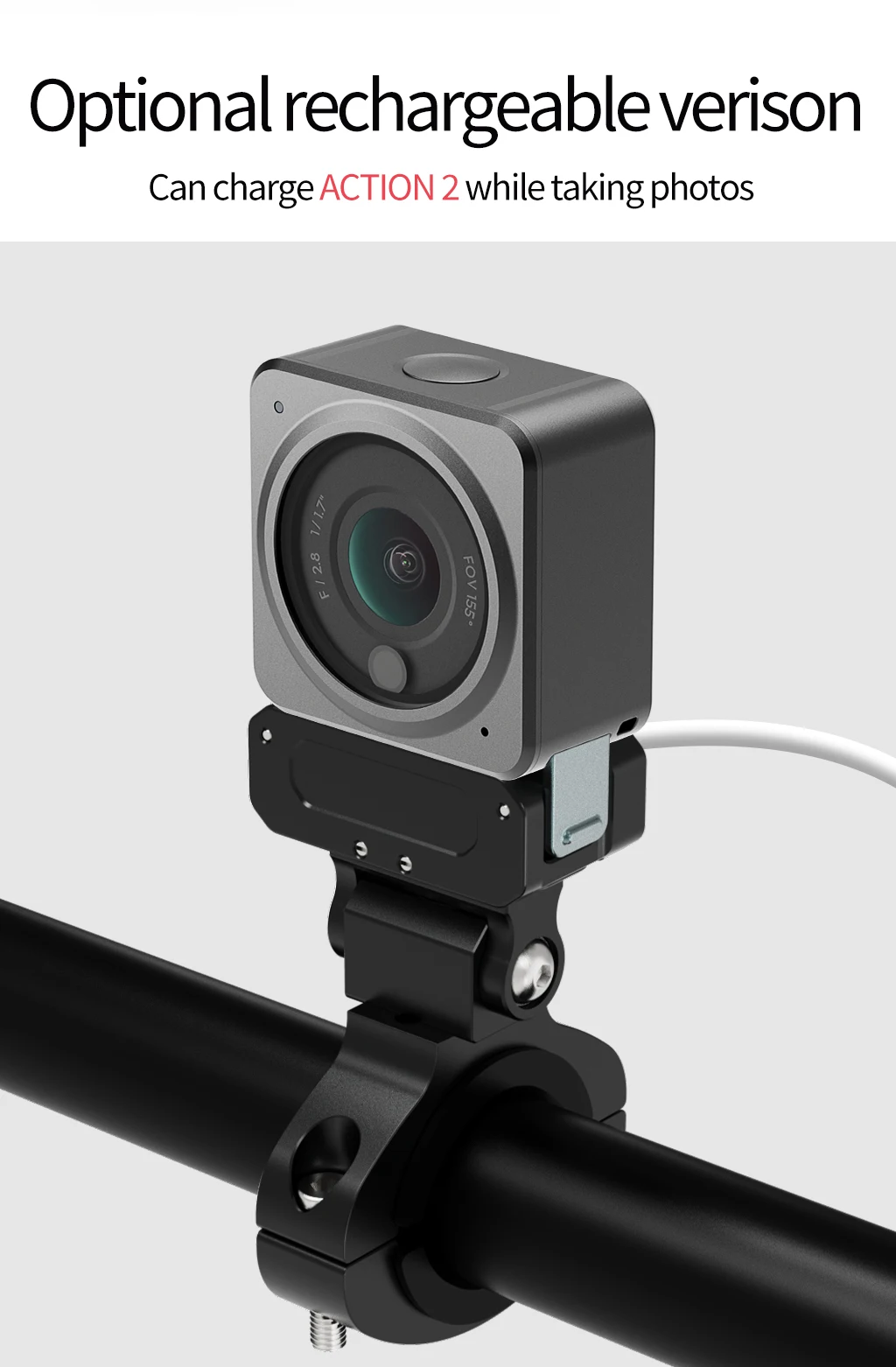 Для камеры DJI Osmo Action 5 Pro/4/3, магнитное быстросъемное основание, головка штатива с креплением для холодного башмака, база расширения для зарядки типа C