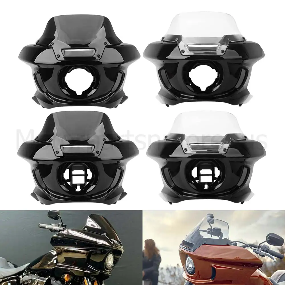

Motorcycle Accessories Front Headlight Fairing Windscreen Windshield For Harley Softail LOW RIDER ST 2022-2024, EL DIABLO 2022