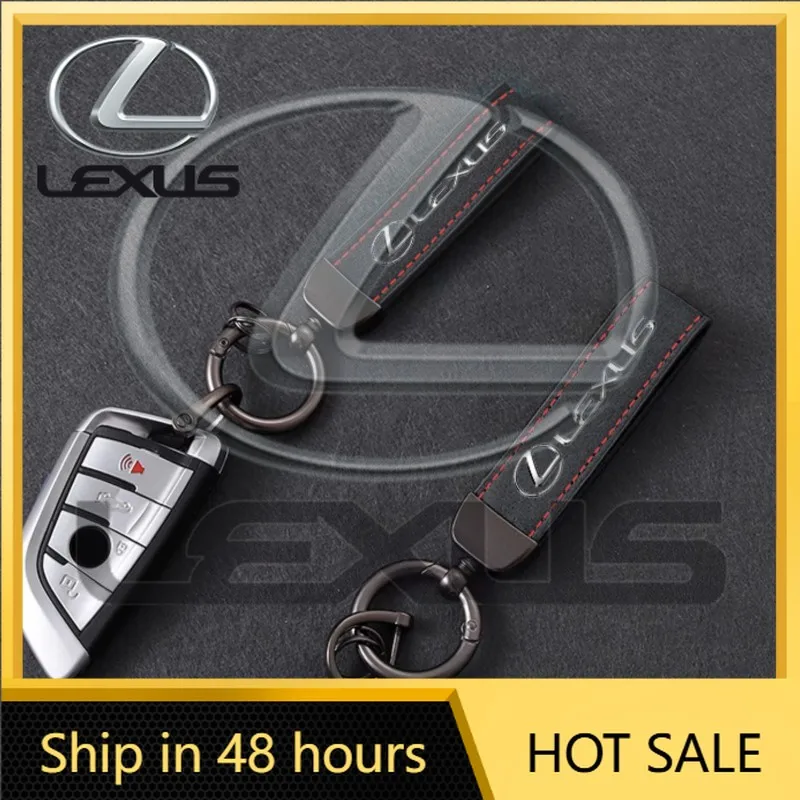 

2026 Hot Interior Stickers Lexus Speed Car Key Rings High Grade Leather Key Chain For Lexus F SPORT IS250 IS200 CT200h GS300 LS4