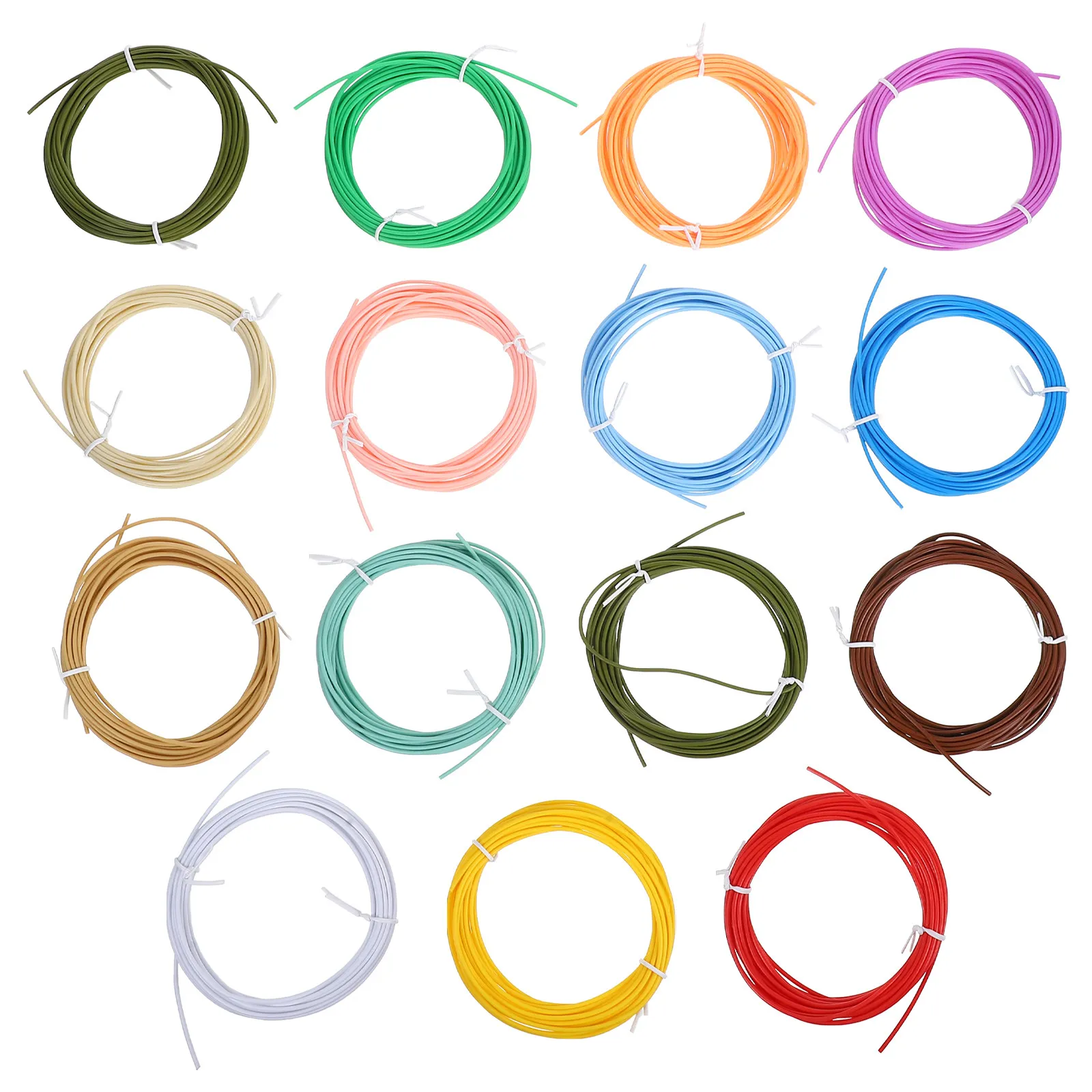 

15 рулонов PCL-филамента для 3D-ручки: низкотемпературные сменные катушки для художественных работ, обучения и использования с 3D-принтером