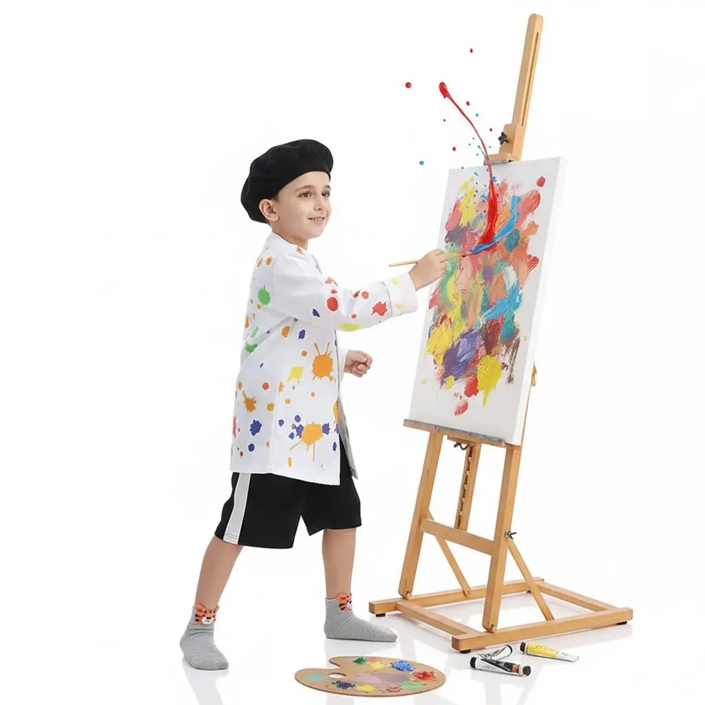 Conjunto de Disfraces de Pintor para Niños, Traje de Actuación para Jardín de Infancia, para Niños y Niñas, Fiesta de Halloween