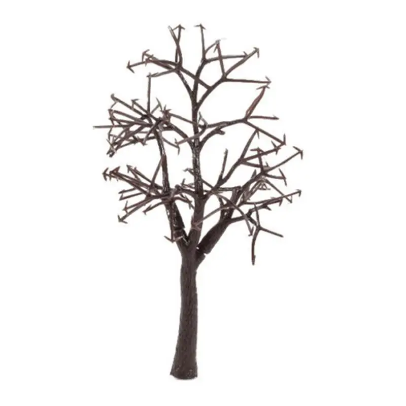 20Pcs/Bag Brown Plastic Model Bare Trunk Tree Scenery Landscape Model Train Railway Scenery Trees Railway Layout Diorama