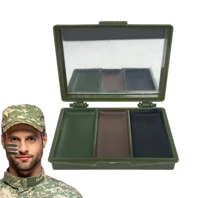 3 Colors Army Fans CS Shooting Face Paint Camouflage Oil Outdoor Military Body Oil Camo Gear Graffiti Paint Face Disguised