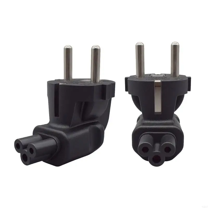 Set 2 stks EU 4,8 mm naar IEC320 C5 Adapter Converter voor laptopprinter notebook