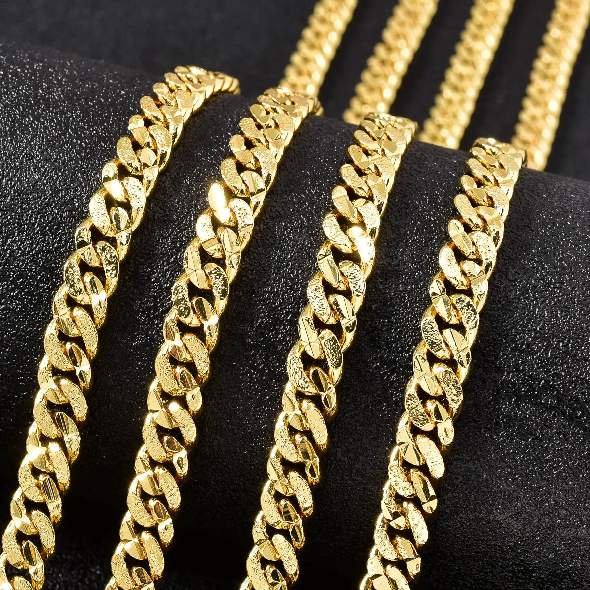 Neue kubanische Kette Halskette für Männer und Frauen Hip Hop Punk Party Bankett Schmuck Accessoires Geschenke – Detail 3