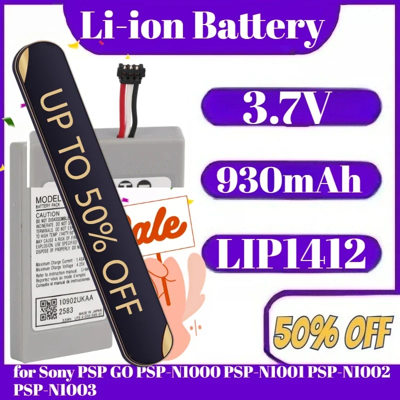 

10PCS Battery LIP1412 Rechargeable Battery 930mAh 3.7V for Sony PSP GO PSP-N1000 PSP-N1001 PSP-N1002 PSP-N1003