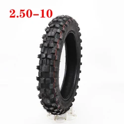 For Motorcycle Motocross Dirt Pit Bike front and rear tires 10 inches 2.50-10 outer tire 2.50-10 inner tube tire