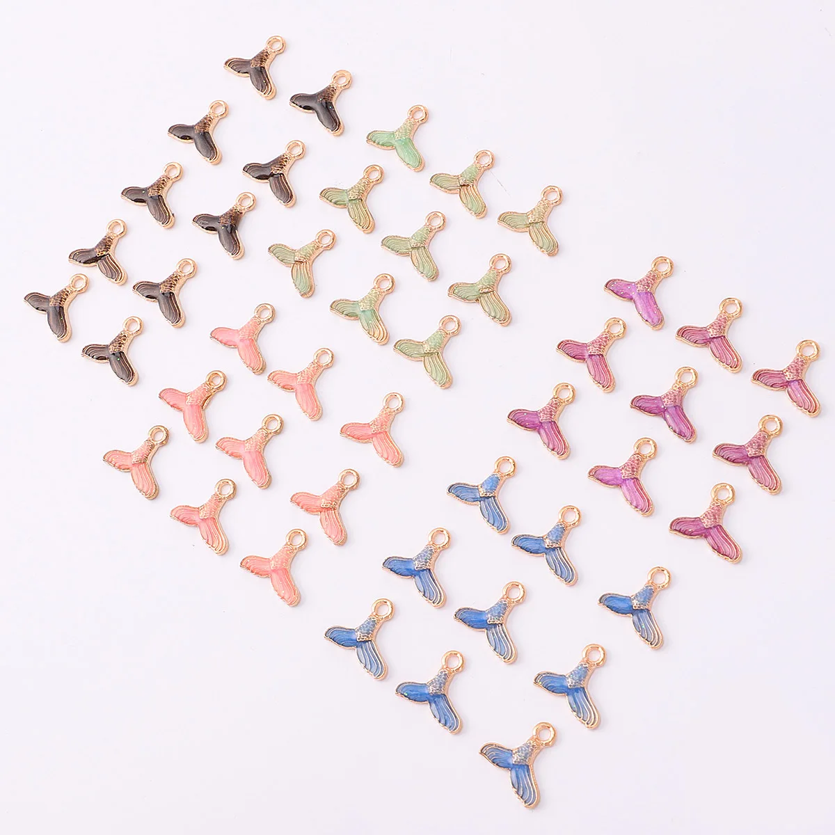 

50pcs Fish Tail Earring Accessories Lightweight Comfortable DIY Pendant Charms Jewelry Making Pendants Elegant Stylish