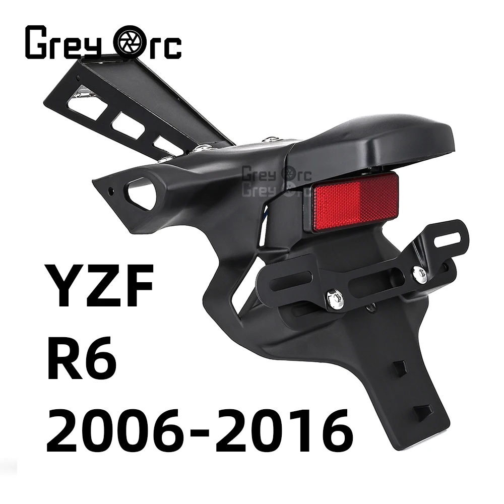 

Rear Fender Mudguard Cover License Registration Plate Taillight Bracket For YAMAHA YZF R6 2006 2007-2016 Motorcycle Accessories