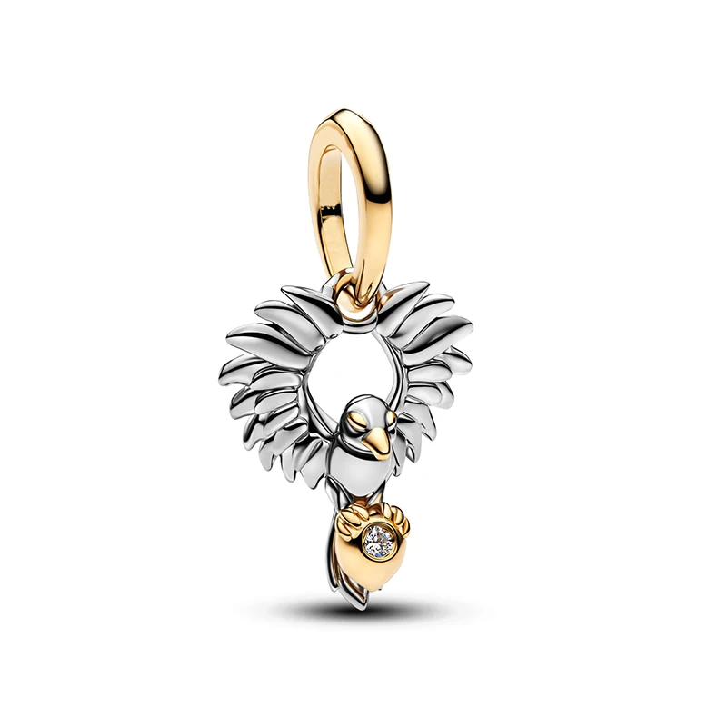 2026 New Retro Mix and Match Pendant Thick Chain Gold Bracelet Butterfly Pendant DIY String Decoration Women's Light Luxury Gift