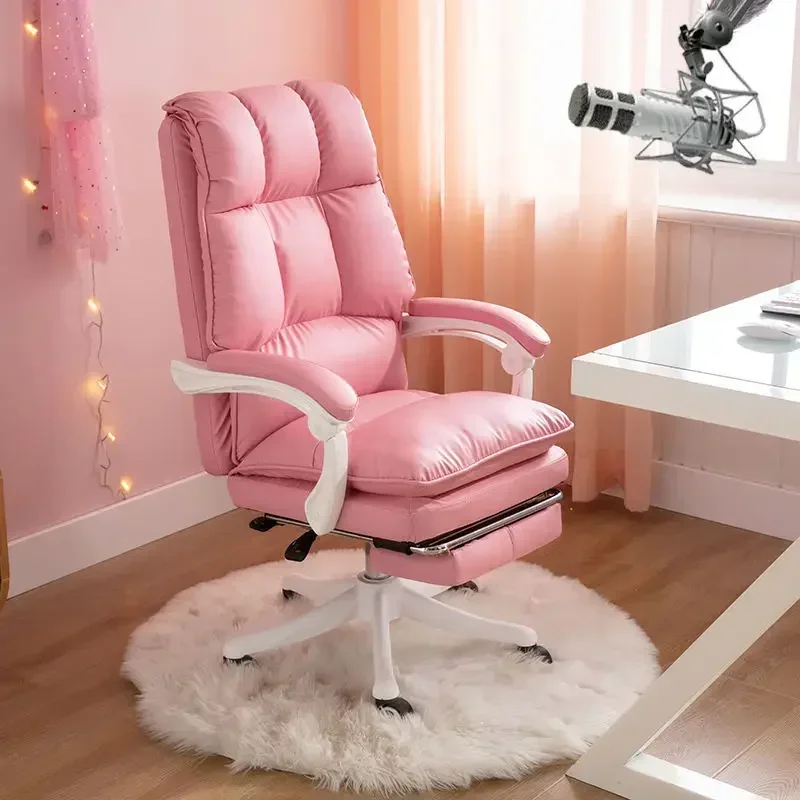 New Fashion Computer Girl Comfortable Gaming Live Chair Bedroom Anchor Chair Game Competition Lift Swivel Chair