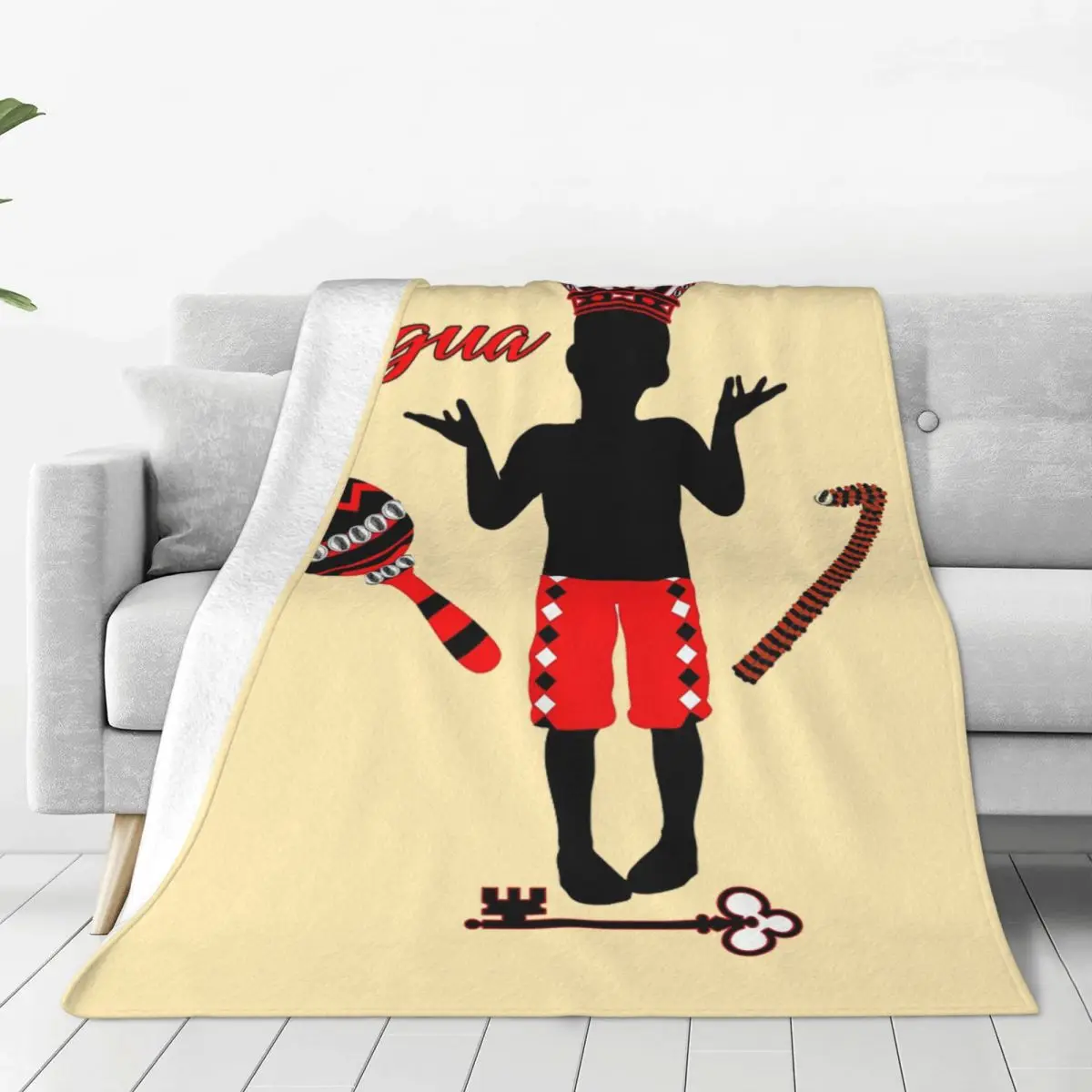 Choose Eleggua Blankets Soft Warm Flannel Throw Blanket Bedspread for Bed Living room Picnic Travel Home Sofa