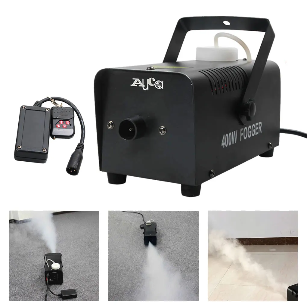 USA Warehouse 400W Remote Controller Fog Generator Machine Disinfection Sprayer For Disco Home Party Stage Fogger Smoke Atomizer