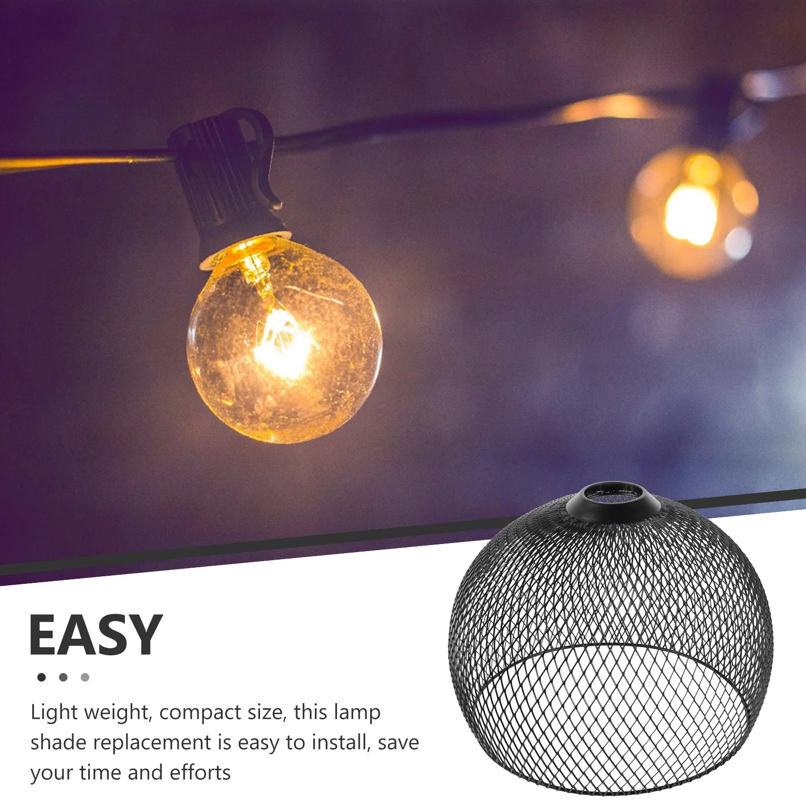 

Pendant Lamp Shade Hollow Out Metal Lampshade Replacement for Hotel Home Restaurant Decorative Light Cover Modern Black Pendant