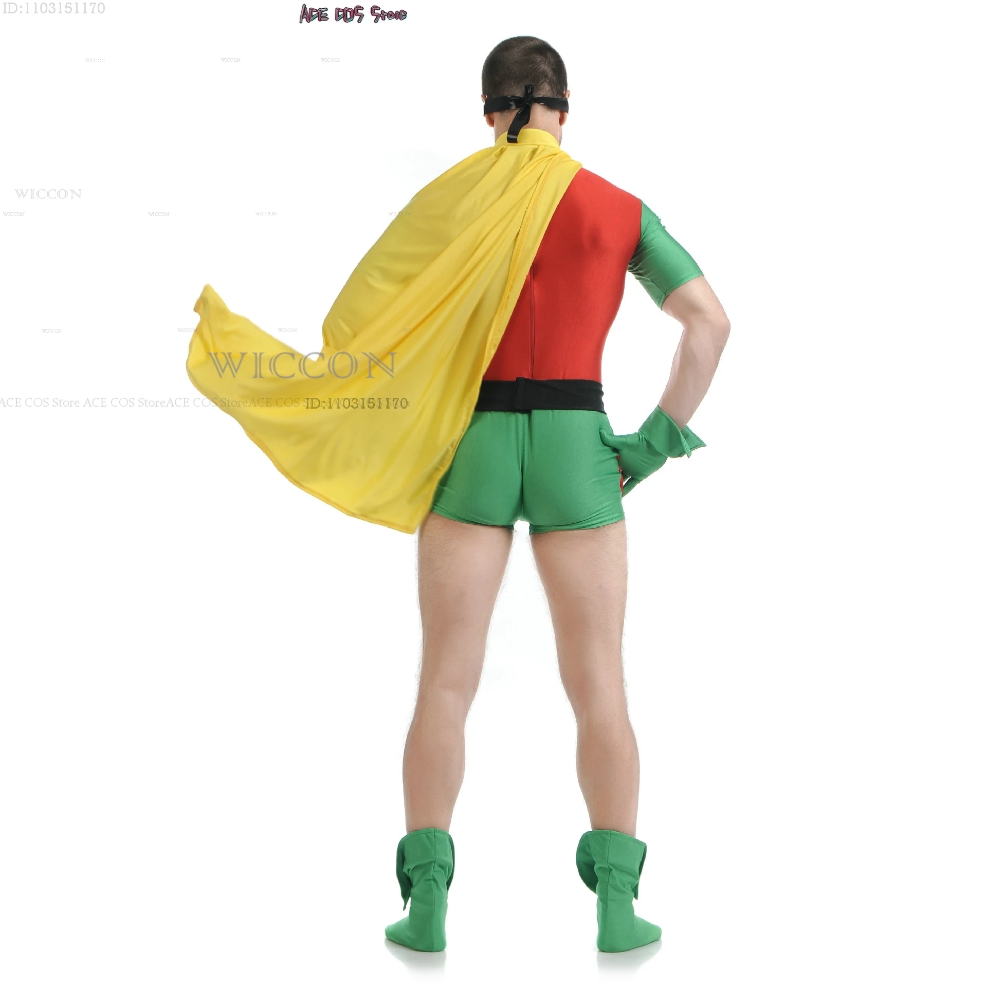 Combinaison Cosplay pour Adultes, Zentai, Anime, Teen Comic Titans, Smile Hero, C.Boy, Grayson, Proximité, Costume Cape, Halloween, Hommes Roleplay