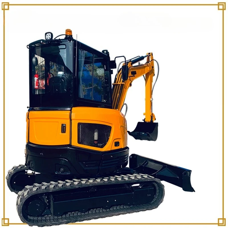 حفارة صغيرة مجنزرة جديدة مخصصة 3.5 طن حفارة صغيرة ميكانيكية مع دلو يستخدم في البناء