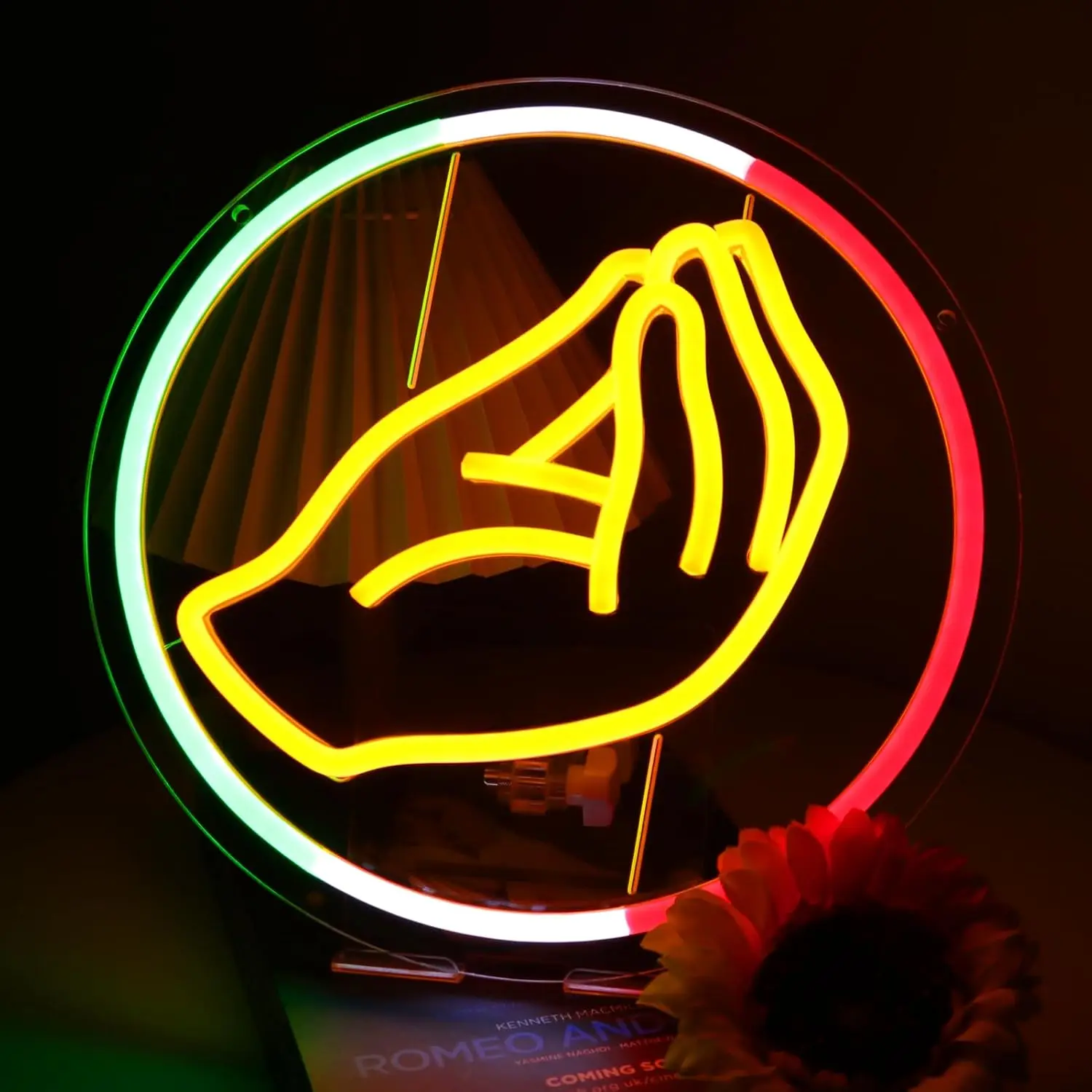 

Italian Hand Gesture Neon Sign Art Wall Light USB LED Neon Light for Game Room Bar Bedroom Decoration neon personnalisé Gift