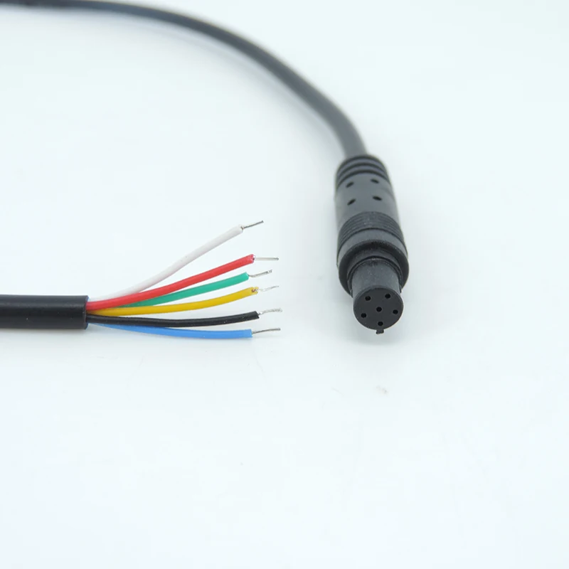 DIY 4Pin 5Pin 6Pin Jack Car DVR Camera Extension Cable HD Monitor Vehicle Rear View/Back Up Camera Wire Male Female Plug Cord a7