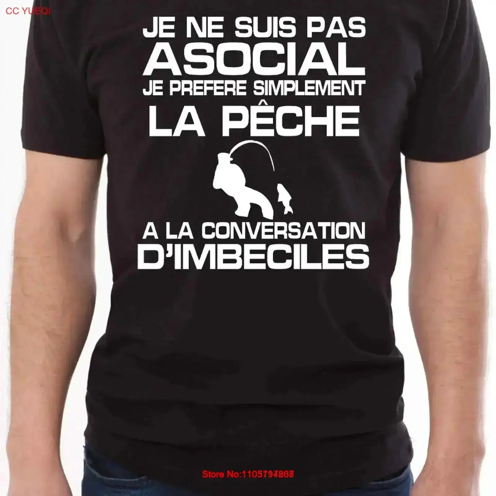 تي شيرت رجالي أنا لست asocial ترفض أحمق الصيد خمر غسلها عادية الرسم تنوعا الشارع الشهير أوم تنفس