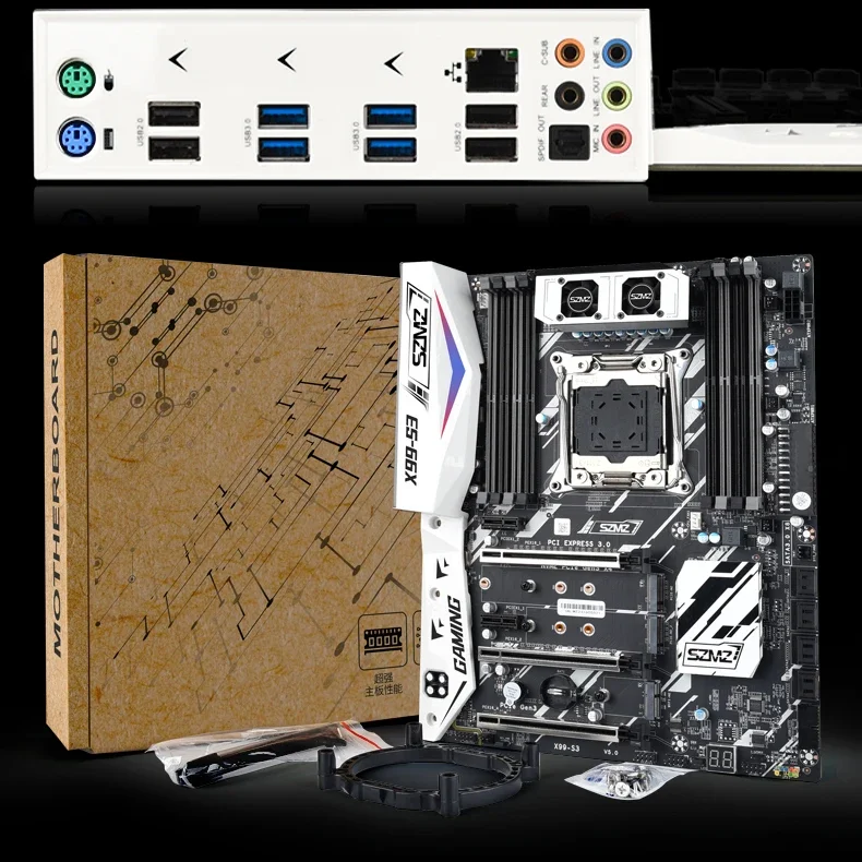 Imagem -05 - Szmz X99-s3 Kit Placa-mãe para Jogos com e5 2686v4 Ddr4 2400 4*32g = 128gb Ram Kit Quad Channel Xeon X99 Placa