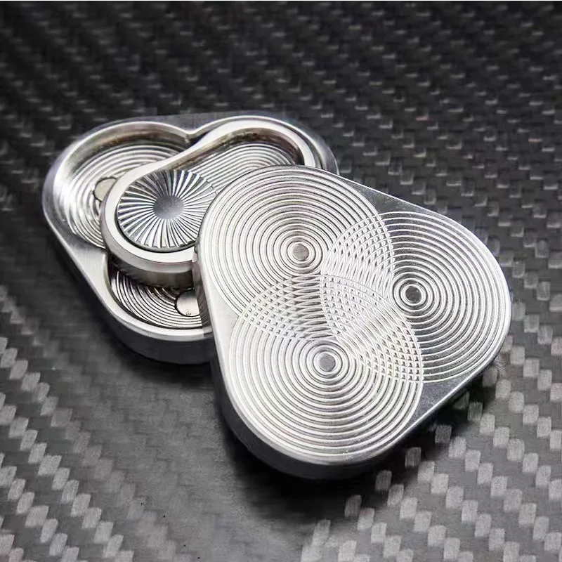Triangle Rotation Fidget Slider EDC Adult Metal Toys ADHD Autism Sensory Anxiety Stress Relief Toys Fun Office Desk Toys Gifts