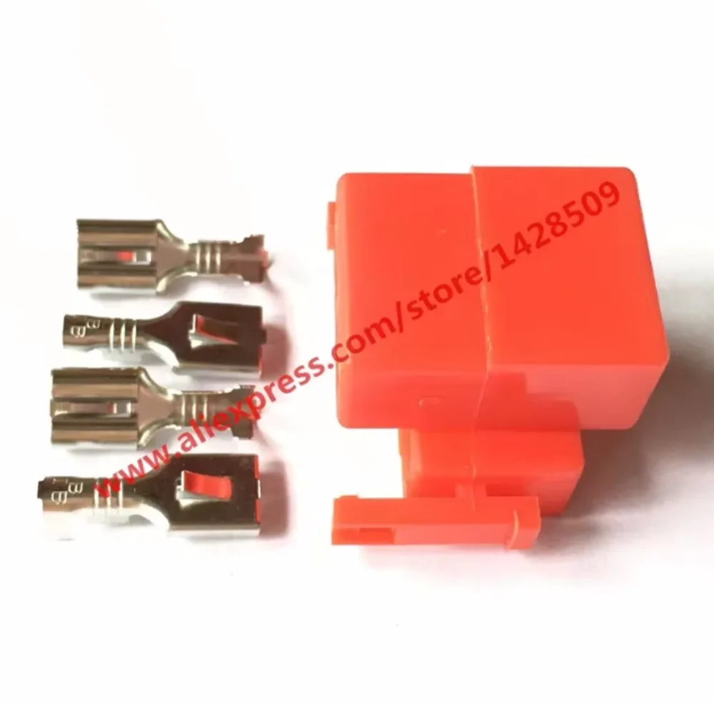 1 Set Motorcycle 4 Pin Female Harness Connector Automotive Electrical Connector Cable Connector