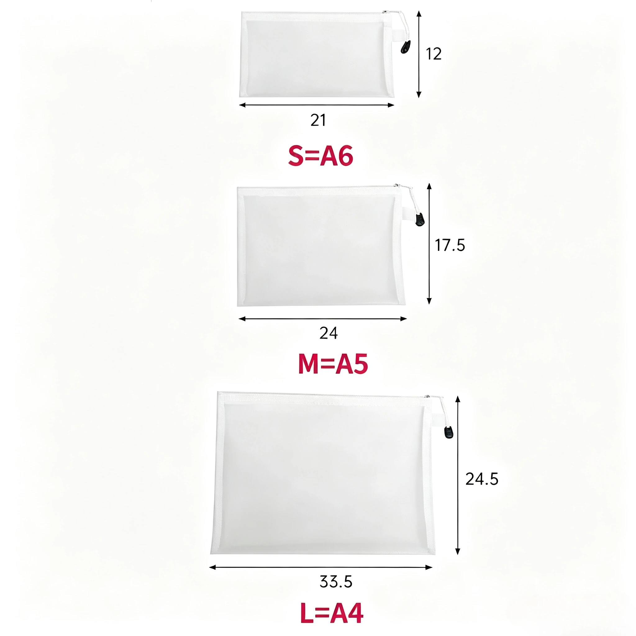Children's Puzzle Building Block Toy Storage Classification Bag Transparent Zipper Mesh Bag Storage Tools Cosmetic Organization