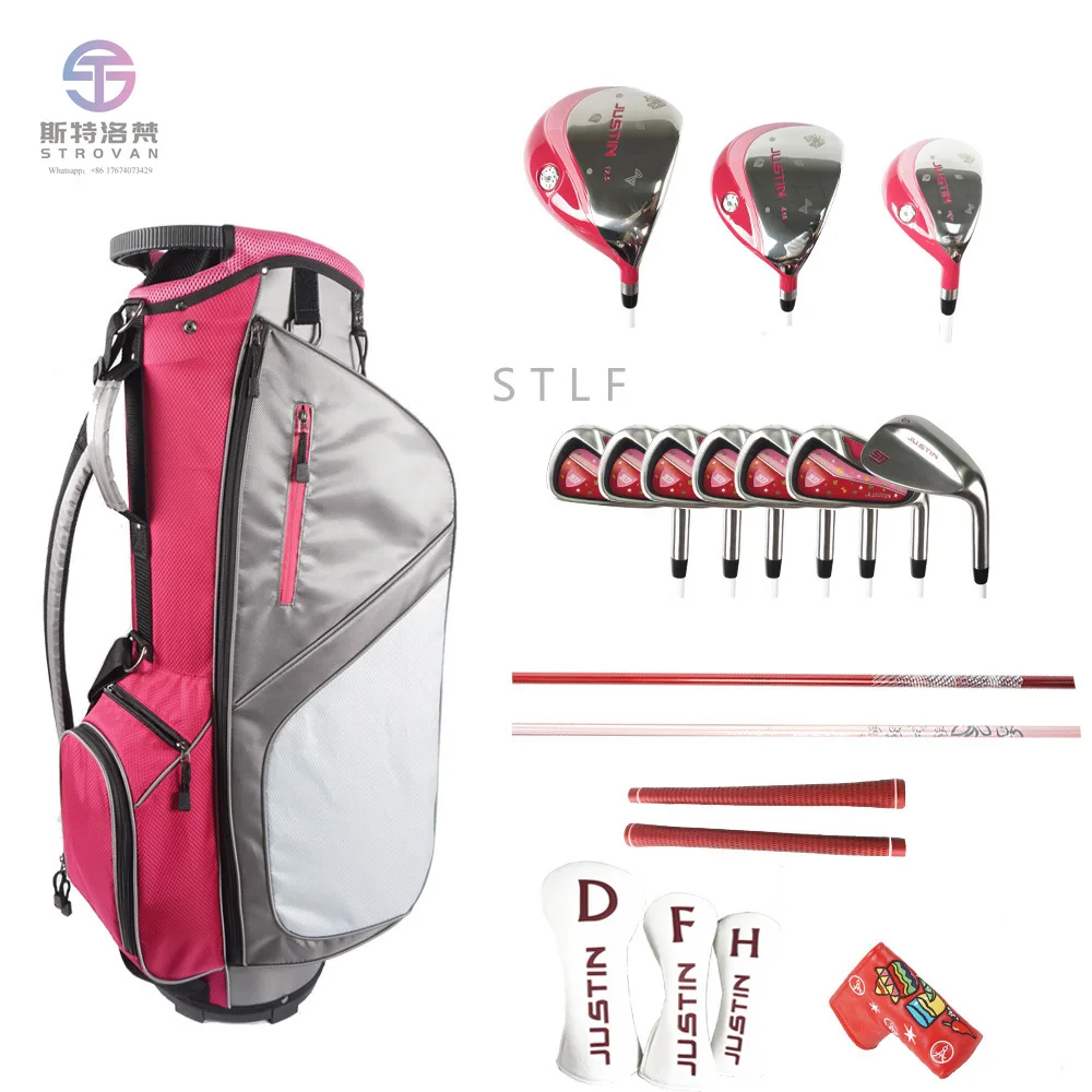 

Factory wholesale High-end Ti Alloy Set of Golf Clubs for Ladies Golf Wood Heads & Iron Heads & Putter Heads
