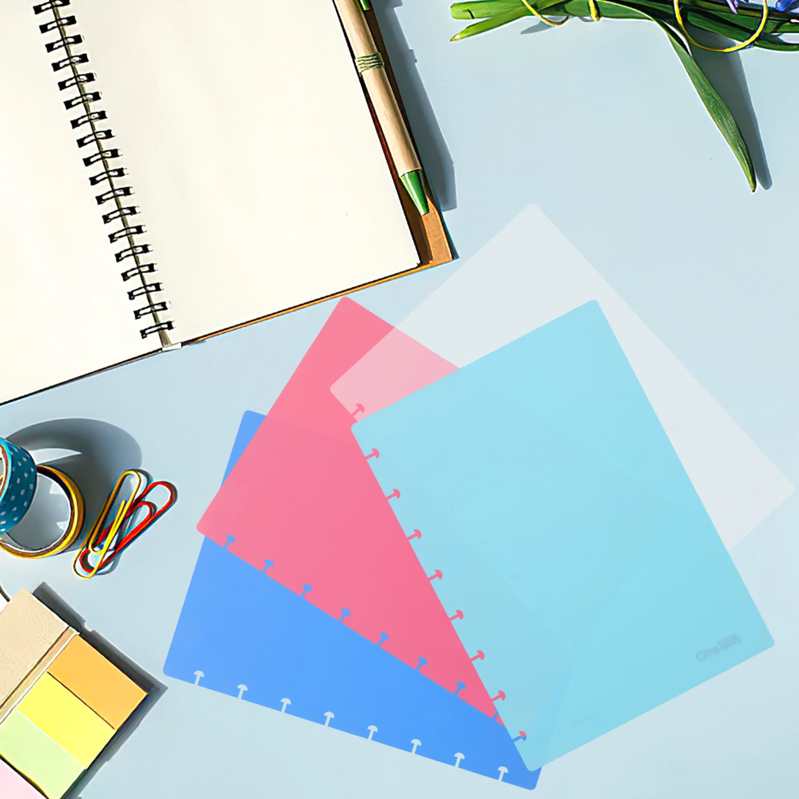 غطاء الموثق البلاستيكي صياغة أوراق فضفاضة المنظم صفحة أنيقة التقليب لوازم مكتبية غطاء الموثق