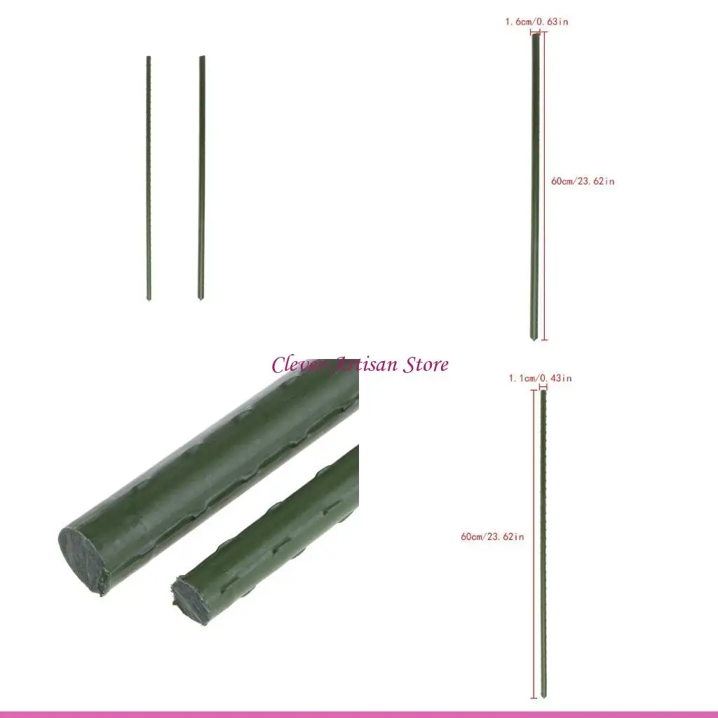 

E06B Plant Support Stake 60cm Twisted Vine Plants Vegetable Fruit Growing