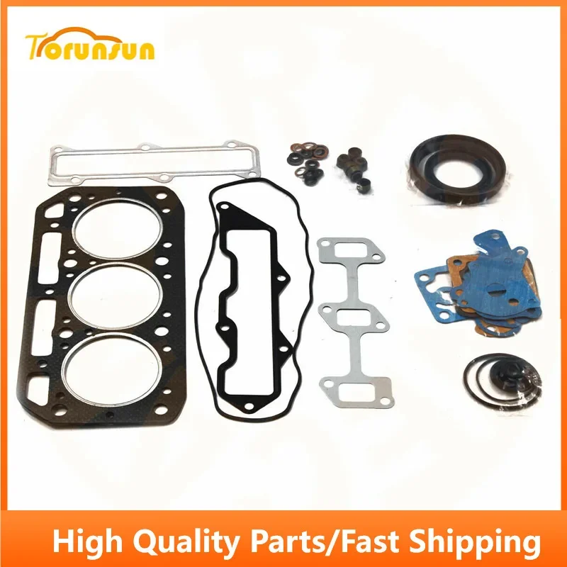 For Yanmar engine parts 3T84 3D84 3D84-1 full gasket set with cylinder head gasket