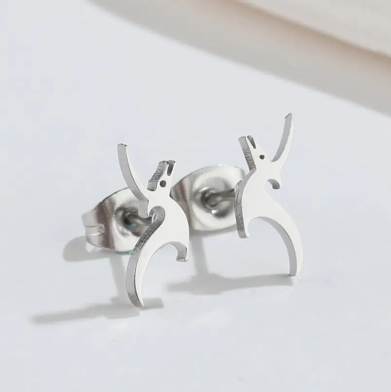 Pterodactyl Studs Pterosaurs Flying Dinosaur Earrings For Girl Cute Animal Squirrel Ear Piercing Stud Earrings Pendientes Mujer