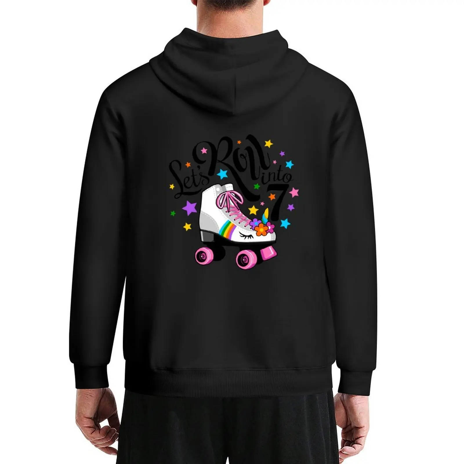 

Let’s roll into 7th Birthday. Unicorn, Roller skate T-shirt. Hoodie mens designer clothes korean clothes mens hoodies